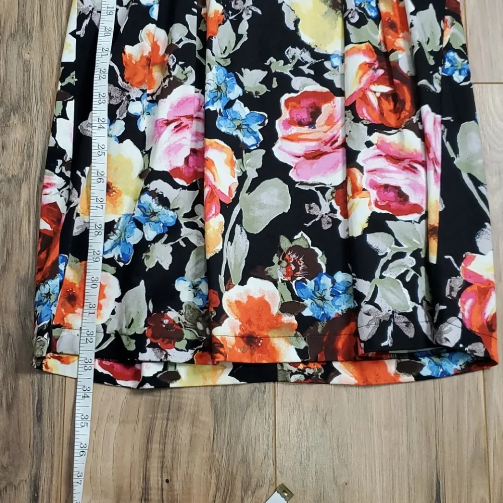 Maude Black with Colorful Flower Dress